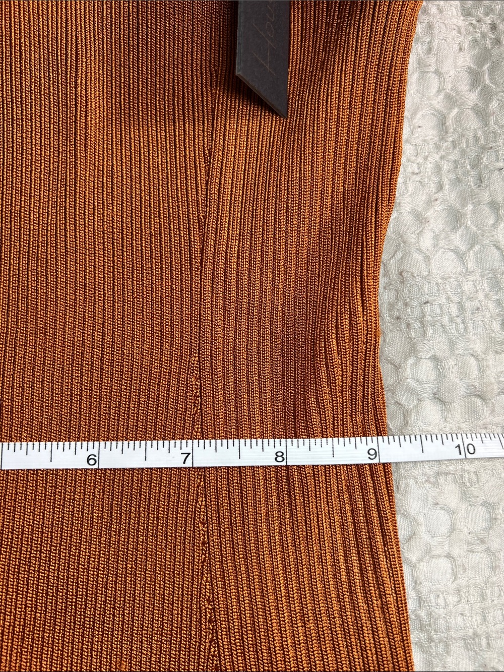 House of Harlow 1960 Rust One-Shoulder Knit Dress - Picture 5 of 11